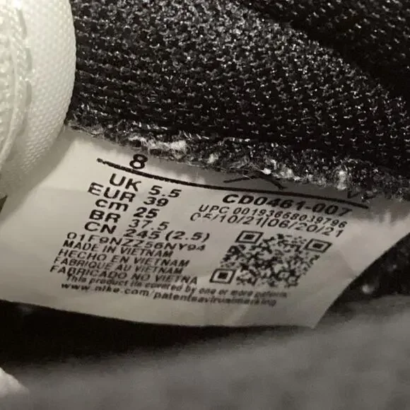 Nike Air Jordan 1 Retro High OG Black White Pony Hair CD0461 007 Sneakers Size 8 - Picture 10 of 15